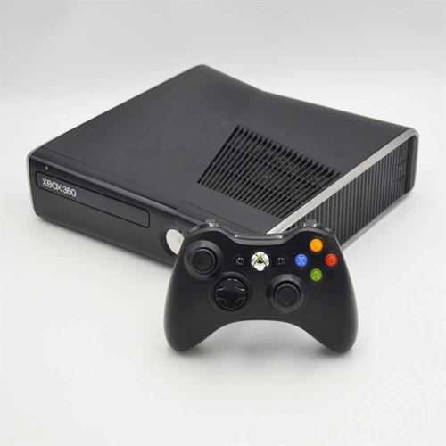 XBOX 360 Console - Black - Slim 250GB - SNR 056974411809 (B Grade) (Used)